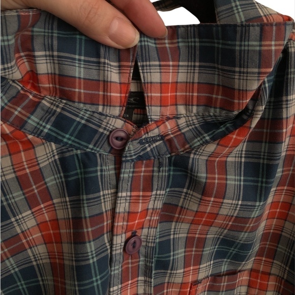 O'NEILL Button Down Shirt Men's Size Large Red Multicolor Classic-Fit Casual - Picture 4 of 8